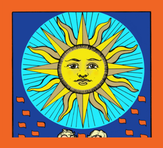 Partial of The Sun Card
